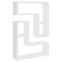 vidaXL seinariiulid 2 tk, valge, 50x15x50 cm, puitlaastplaat hind ja info | Riiulid | kaup24.ee