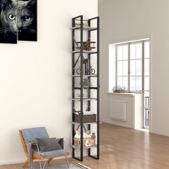 vidaXL 6-korruseline raamaturiiul, hall, 40x30x210 cm, puitlaastplaat hind ja info | Riiulid | kaup24.ee