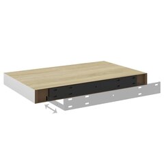 vidaXL seinariiulid, 2 tk, tamm ja valge, 50 x 23 x 3,8 cm MDF цена и информация | Полки | kaup24.ee