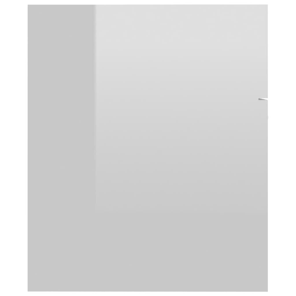 vidaXL valamukapp, kõrgläikega valge, 60x38,5x46 cm puitlaastplaat hind ja info | Vannitoakapid | kaup24.ee