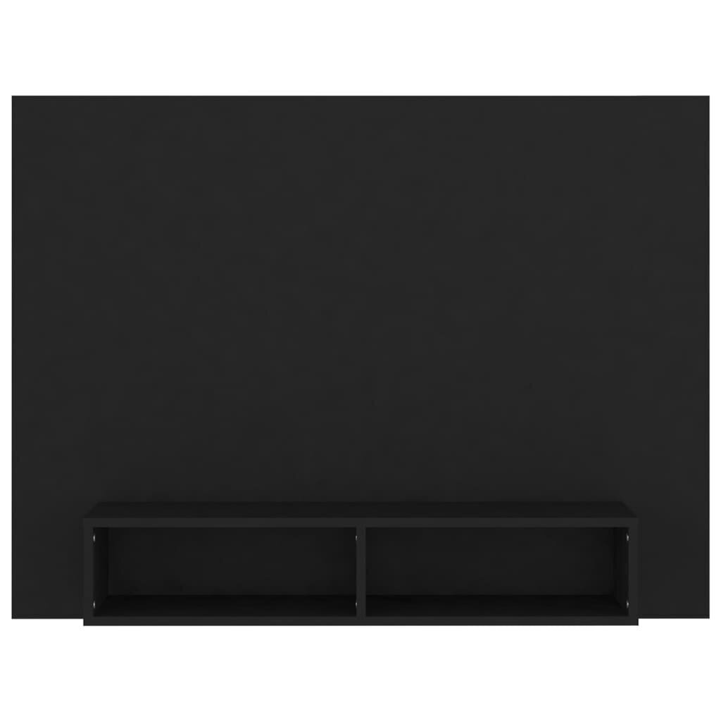 vidaXL TV-seinakapp, must, 120 x 23,5 x 90 cm, puitlaastplaat hind ja info | TV alused | kaup24.ee