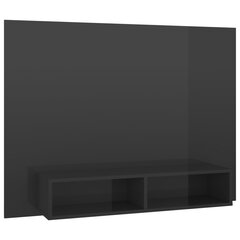 vidaXL TV-seinariiul, kõrgläikega hall, 120x23,5x90 cm, puitlaastplaat hind ja info | TV alused | kaup24.ee