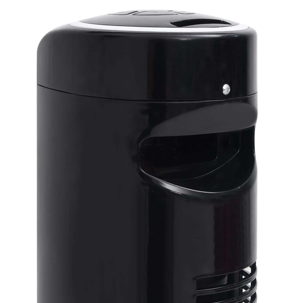 vidaXL põrandaventilaator puldi ja taimerigaΦ24x80 cm, must цена и информация | Ventilaatorid | kaup24.ee