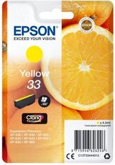 Premium Ink Epson Singlepack Yellow 33 hind ja info | Tindiprinteri kassetid | kaup24.ee