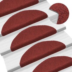 vidaXL isekleepuv trepivaip, 10 tk, punane, 56 x 17 x 3 cm, aastehnika hind ja info | Vaibad | kaup24.ee