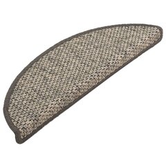 vidaXL isekleepuv trepivaip, sisal, 15 tk, 65x25 cm, antratsiit цена и информация | Ковры | kaup24.ee