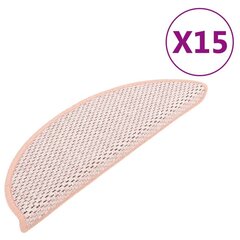 vidaXL isekleepuv trepivaip, 15 tk, 65 x 25 cm, punane цена и информация | Ковры | kaup24.ee