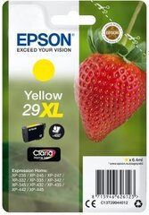 Tindikassett Epson 29XL Kollane hind ja info | Tindiprinteri kassetid | kaup24.ee