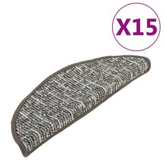 vidaXL trepivaibad 15 tk, antratsiithall, 65 x 25 cm цена и информация | Ковры | kaup24.ee