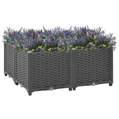 vidaXL taimekast 80 x 80 x 38 cm, polüpropüleen hind ja info | Dekoratiivsed lillepotid | kaup24.ee
