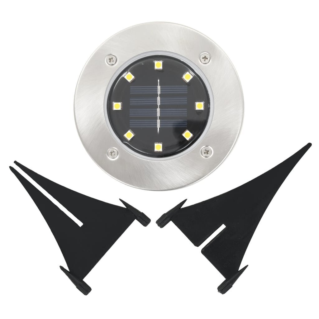 vidaXL päikesepatareidega maapinnavalgustid, 8 tk LED-tuledega, RGB цена и информация | Aia- ja õuevalgustid | kaup24.ee