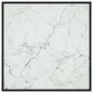 vidaXL kohvilaud, must, valge marmorklaasoga, 90 x 90 x 50 cm цена и информация | Diivanilauad | kaup24.ee