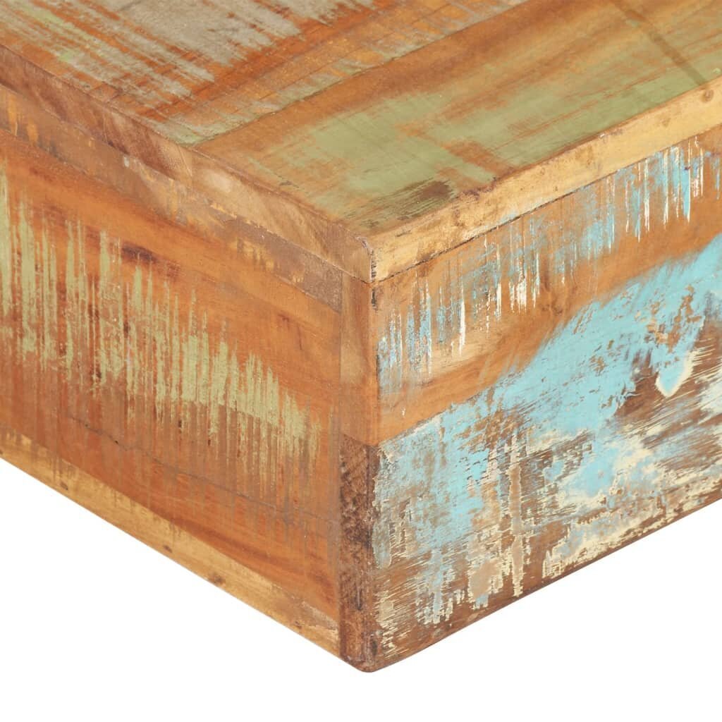 vidaXL kohvilaud 80 x 80 x 28 cm, taaskasutatud puit hind ja info | Diivanilauad | kaup24.ee