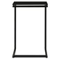 vidaXL lisalaud, must, 40 x 40 x 60 cm, karastatud klaas hind ja info | Diivanilauad | kaup24.ee