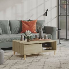 vidaXL kohvilaud, Sonoma tamm 90x60x35 cm puitlaastplaat цена и информация | Журнальные столики | kaup24.ee