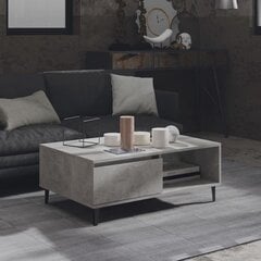 vidaXL kohvilaud, betoonhall, 90 x 60 x 35 cm, puitlaastplaat цена и информация | Журнальные столики | kaup24.ee