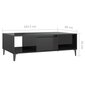vidaXL kohvilaud, kõrgläikega, must, 103,5x60x35 cm, puitlaastplaat hind ja info | Diivanilauad | kaup24.ee