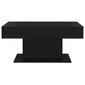 vidaXL kohvilaud, must, 96 x 50 x 45 cm, puitlaastplaat hind ja info | Diivanilauad | kaup24.ee
