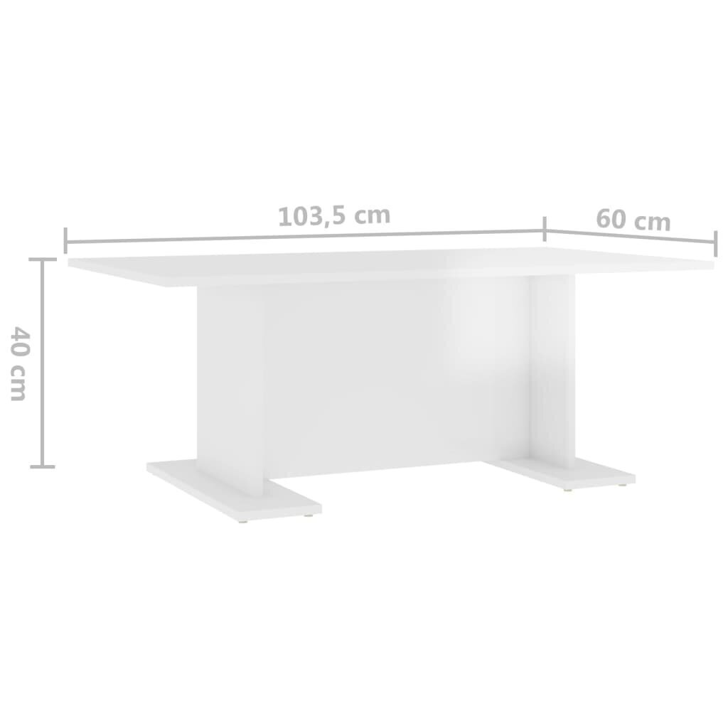 Diivanilaud, 103,5x60x40 cm, valge hind ja info | Diivanilauad | kaup24.ee