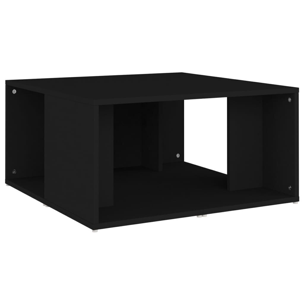vidaXL kohvilaud 4 tk, must, 33 x 33 x 33 cm, puitlaastplaat hind ja info | Diivanilauad | kaup24.ee
