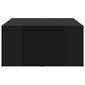vidaXL kohvilaud 4 tk, kõrgläikega must, 33x33x33 cm, puitlaastplaat hind ja info | Diivanilauad | kaup24.ee