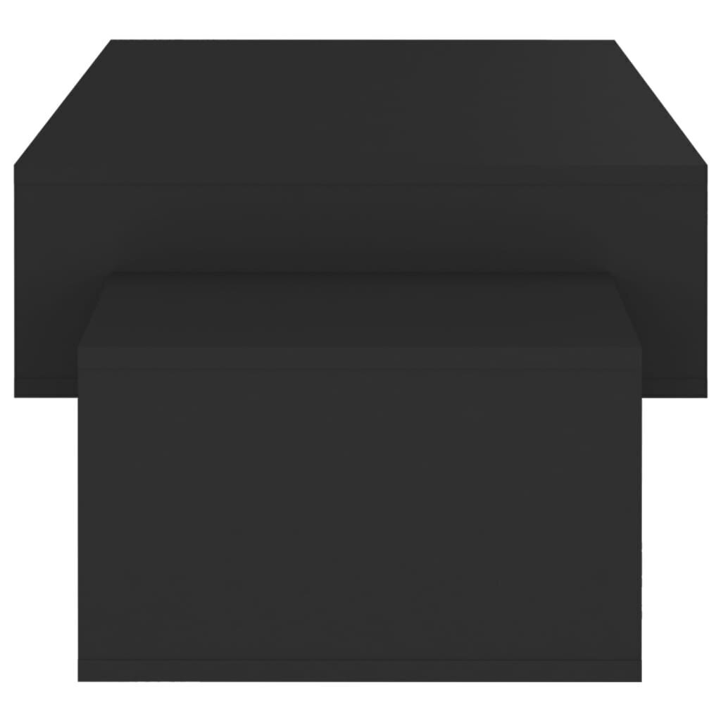 vidaXL kohvilaud, must, 105 x 55 x 32 cm puitlaastplaat hind ja info | Diivanilauad | kaup24.ee