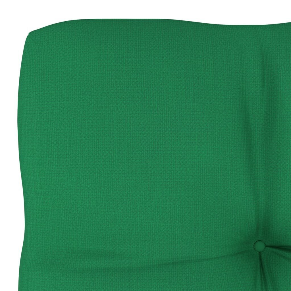 vidaXL euroalustest diivani padi, roheline, 70 x 70 x 10 cm цена и информация | Dekoratiivpadjad ja padjakatted | kaup24.ee