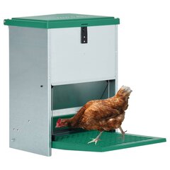 vidaXL automaatne linnutoitja pedaaliga 12 kg hind ja info | Toidukausid loomadele | kaup24.ee