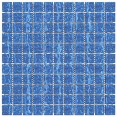 vidaXL mosaiikplaadid 11 tk hall, sinine 30x30 cm klaas цена и информация | Настенная плитка | kaup24.ee