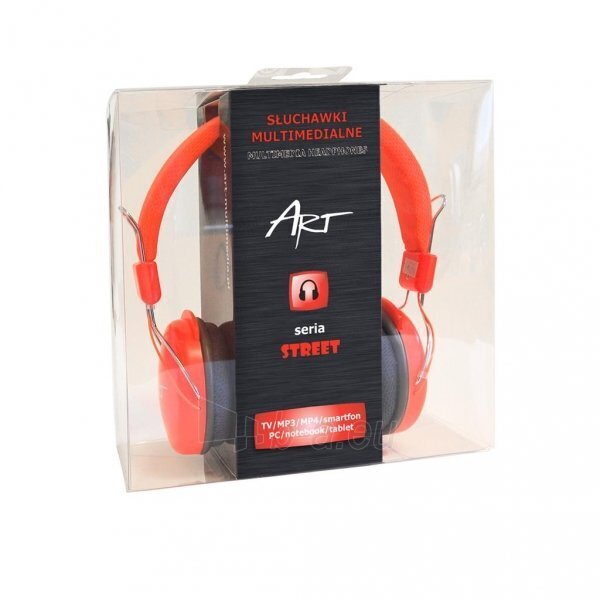 ART Multimedia Headphones STEREO with microphone AP-60MA orange цена и информация | Kõrvaklapid | kaup24.ee