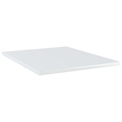 vidaXL riiuliplaadid 8 tk, valge, 40x50x1,5 cm, puitlaastplaat hind ja info | Riiulid | kaup24.ee
