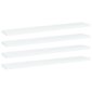 vidaXL riiuliplaadid 4 tk, valge, 60x10x1,5 cm, puitlaastplaat hind ja info | Riiulid | kaup24.ee