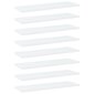 vidaXL riiuliplaadid 8 tk, valge, 60x20x1,5 cm, puitlaastplaat hind ja info | Riiulid | kaup24.ee
