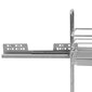 vidaXL 2 riiuliga väljatõmmatav köögi traatkorv hõbedane 47x15x54,5 cm hind ja info | Köögitarbed | kaup24.ee