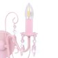 vidaXL lamp helmestega roosa ümmargune 2 x E14 pirni hind ja info | Seinavalgustid | kaup24.ee