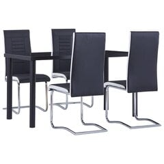 Столовый комплект, 5 частей, серого цвета цена и информация | Комплекты мебели для столовой | kaup24.ee