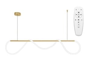 LED laevalgusti puldiga Long B, Gold hind ja info | Rippvalgustid | kaup24.ee