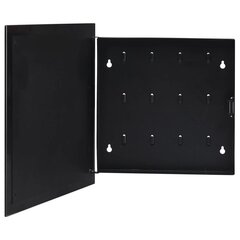 vidaXL võtmekarp magnetplaadiga, must, 35 x 35 x 5,5 cm цена и информация | Ящики для вещей | kaup24.ee