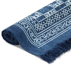 vidaXL Kilim vaip, puuvill, 160 x 230 cm, mustriline, sinine цена и информация | Ковры | kaup24.ee