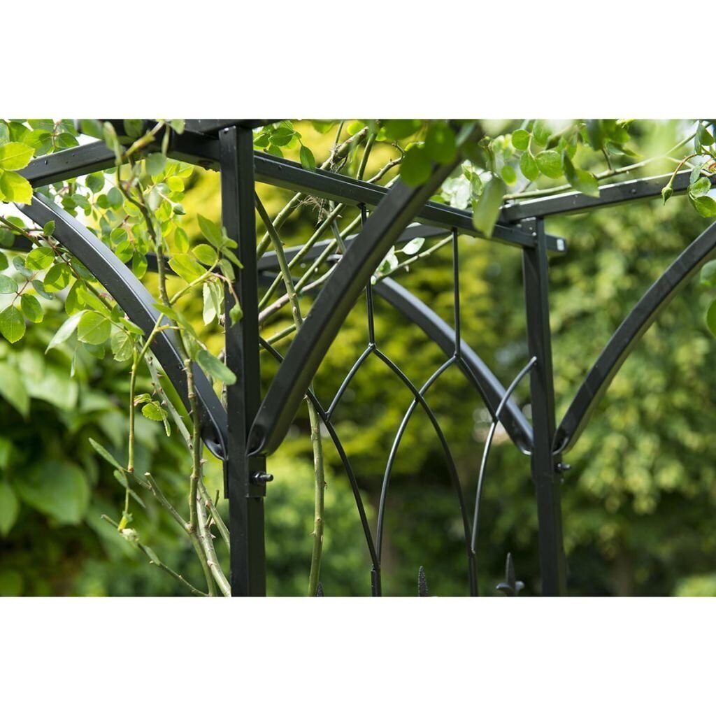 Nature aiakaar, metall, 114 x 66 x 232 cm, must hind ja info | Vaasid, alused, redelid lilledele | kaup24.ee