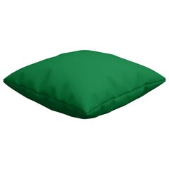 vidaXL dekoratiivpadjad, 4 tk, roheline, 60 x 60 cm, kangas hind ja info | Dekoratiivpadjad ja padjakatted | kaup24.ee