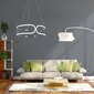 Rippuv LED-valgusti puldiga Modern Trio, Chrome hind ja info | Rippvalgustid | kaup24.ee