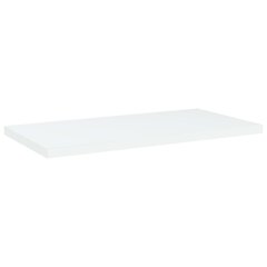 vidaXL riiuliplaadid 4 tk, valge, 40x20x1,5 cm, puitlaastplaat цена и информация | Полки | kaup24.ee