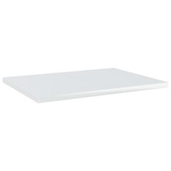 vidaXL riiuliplaadid 4 tk, valge, 40x30x1,5 cm, puitlaastplaat hind ja info | Riiulid | kaup24.ee