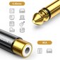 Ugreen adapter from 6.35 mm jack (male) to RCA (female) gold (AV169) hind ja info | Mobiiltelefonide kaablid | kaup24.ee
