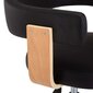 vidaXL pöörlevad söögitoolid 4 tk, must, kunstnahk цена и информация | Söögilaua toolid, köögitoolid | kaup24.ee