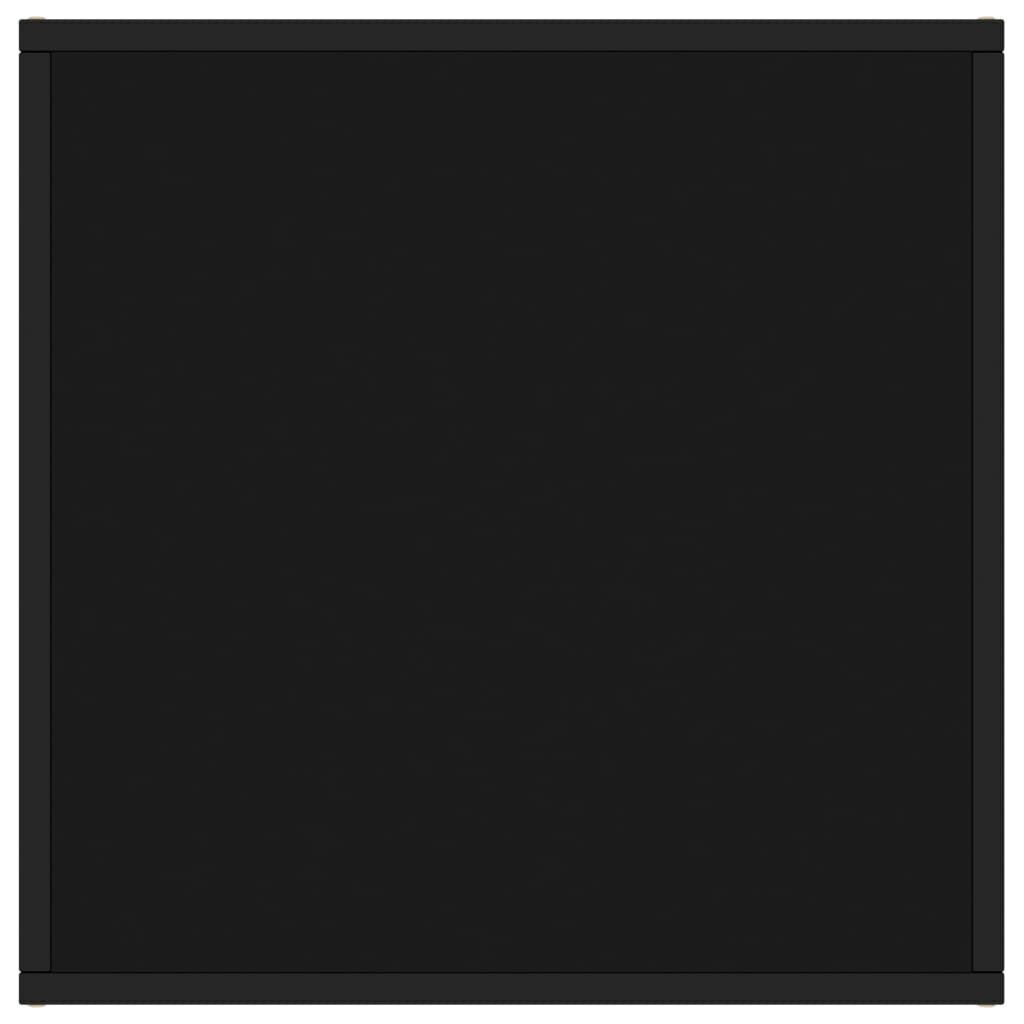 vidaXL kohvilaud, must, musta klaasiga, 60 x 60 x 35 cm hind ja info | Diivanilauad | kaup24.ee