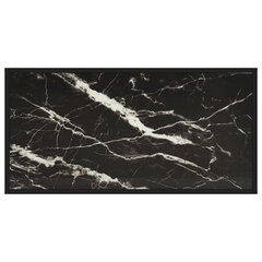vidaXL kohvilaud, must, marmorklaas, 100 x 50 x 35 cm hind ja info | Diivanilauad | kaup24.ee