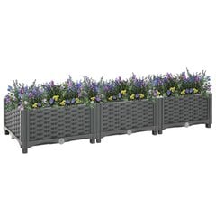 vidaXL taimekast 120 x 40 x 23 cm, polüpropüleen цена и информация | Ящики для цветов | kaup24.ee