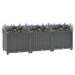 vidaXL taimekast 120 x 40 x 38 cm, polüpropüleen цена и информация | Ящики для цветов | kaup24.ee